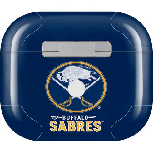 NHL Buffalo Sabres Distressed Apple AirPods (3rd Gen 2021) Skin