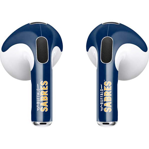 NHL Buffalo Sabres Distressed Apple AirPods (3rd Gen 2021) Skin
