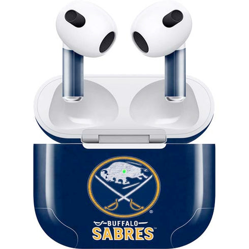 NHL Buffalo Sabres Distressed Apple AirPods (3rd Gen 2021) Skin