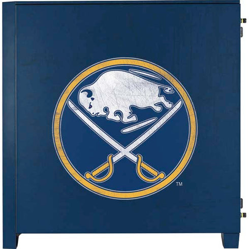 NHL Buffalo Sabres Distressed Corsair 4000D Tempered Glass Mid-Tower ATX Case Skin