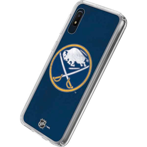 NHL Buffalo Sabres Distressed Galaxy A10e Clear Case
