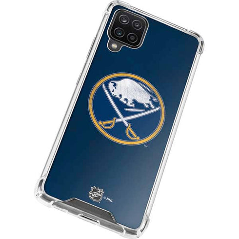 NHL Buffalo Sabres Distressed Galaxy A12 Clear Case