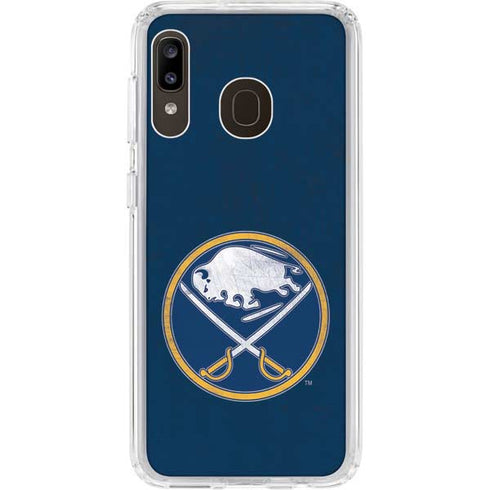 NHL Buffalo Sabres Distressed Galaxy A20 Clear Case