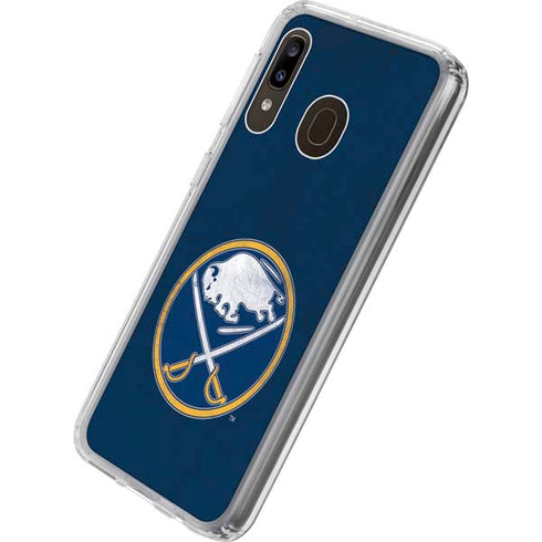 NHL Buffalo Sabres Distressed Galaxy A20 Clear Case