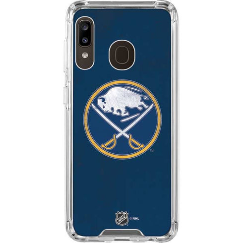 NHL Buffalo Sabres Distressed Galaxy A30 Clear Case