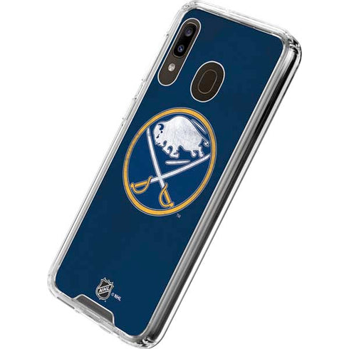 NHL Buffalo Sabres Distressed Galaxy A30 Clear Case