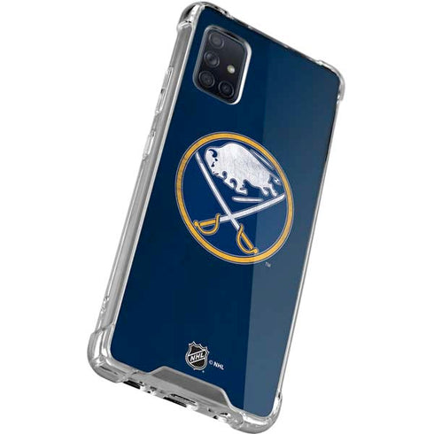 NHL Buffalo Sabres Distressed Galaxy A51 5G Clear Case