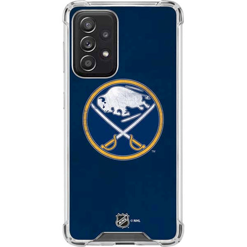 NHL Buffalo Sabres Distressed Galaxy A52 5G Clear Case