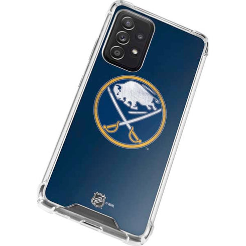 NHL Buffalo Sabres Distressed Galaxy A52 5G Clear Case