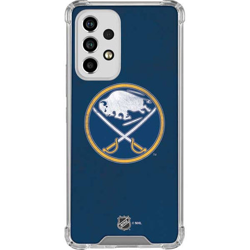 NHL Buffalo Sabres Distressed Galaxy A53 5G Clear Case