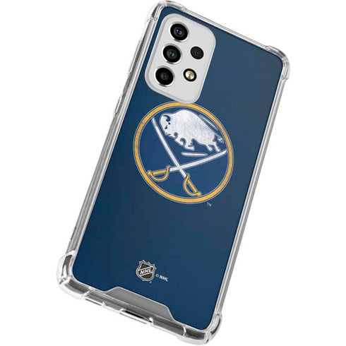 NHL Buffalo Sabres Distressed Galaxy A53 5G Clear Case