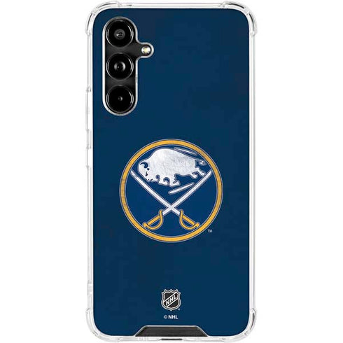 NHL Buffalo Sabres Distressed Galaxy A54 5G Clear Case