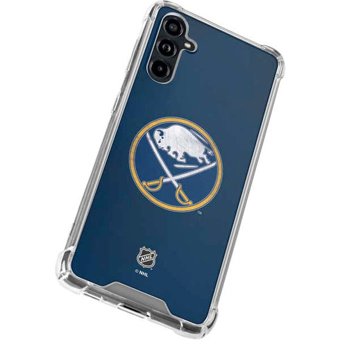 NHL Buffalo Sabres Distressed Galaxy A54 5G Clear Case