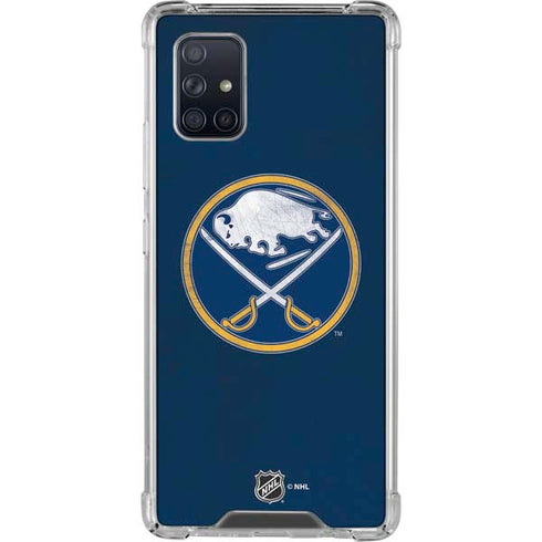 NHL Buffalo Sabres Distressed Galaxy A71 5G Clear Case
