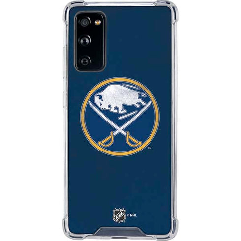 NHL Buffalo Sabres Distressed Galaxy S20 FE Clear Case