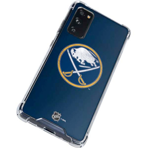 NHL Buffalo Sabres Distressed Galaxy S20 FE Clear Case