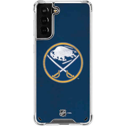 NHL Buffalo Sabres Distressed Galaxy S21 Plus 5G Clear Case