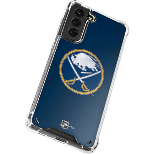 NHL Buffalo Sabres Distressed Galaxy S21 Plus 5G Clear Case