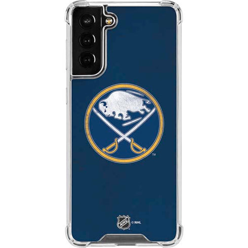 NHL Buffalo Sabres Distressed Galaxy S22 Plus Clear Case
