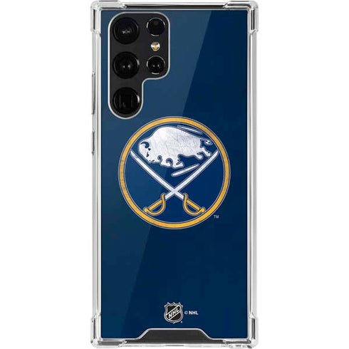 NHL Buffalo Sabres Distressed Galaxy S22 Ultra Clear Case