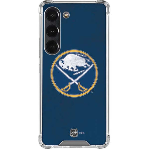 NHL Buffalo Sabres Distressed Galaxy S23 Clear Case