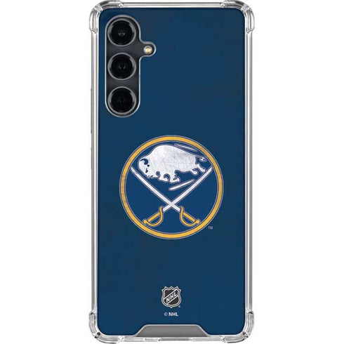 NHL Buffalo Sabres Distressed Galaxy S23 FE Clear Case