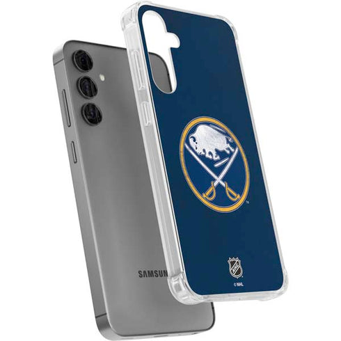 NHL Buffalo Sabres Distressed Galaxy S24 Plus Clear Case