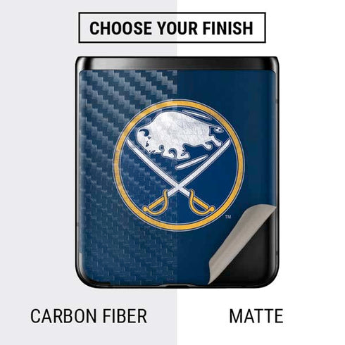 NHL Buffalo Sabres Distressed Galaxy Z Flip Skin