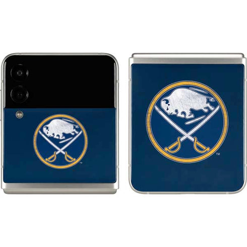 NHL Buffalo Sabres Distressed Galaxy Z Flip3 5G Skin