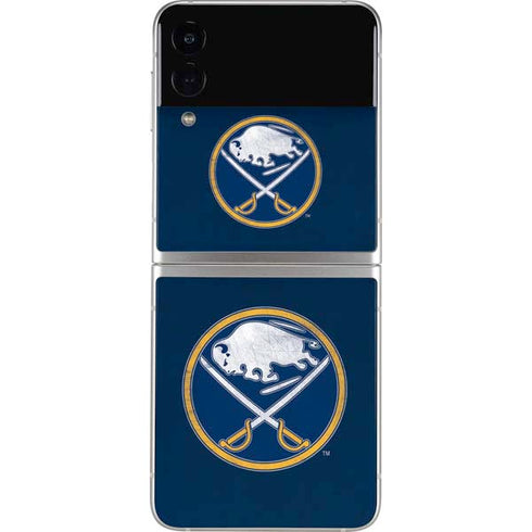 NHL Buffalo Sabres Distressed Galaxy Z Flip3 5G Skin
