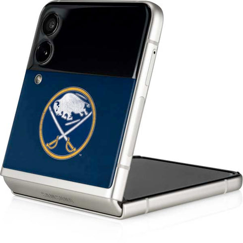 NHL Buffalo Sabres Distressed Galaxy Z Flip3 5G Skin