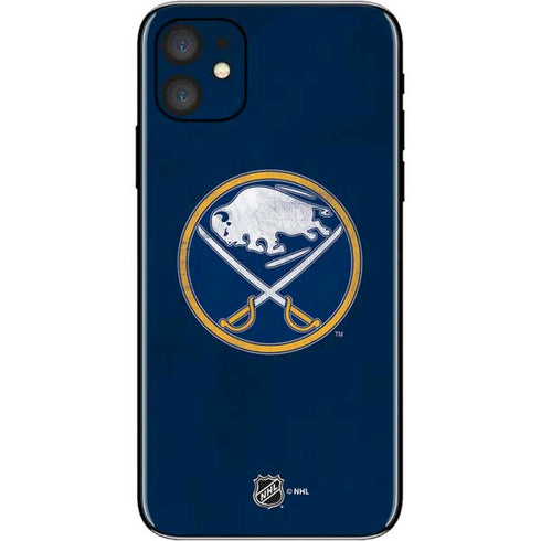 NHL Buffalo Sabres Distressed iPhone 11 Skin