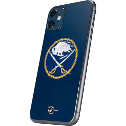 NHL Buffalo Sabres Distressed iPhone 11 Skin