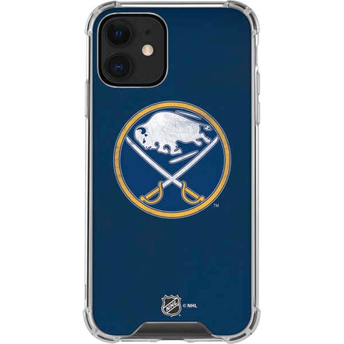 NHL Buffalo Sabres Distressed iPhone 12 Clear Case