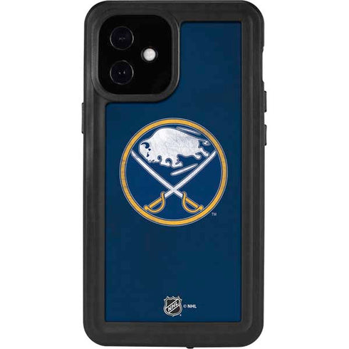 NHL Buffalo Sabres Distressed iPhone 12 Mini Waterproof Case