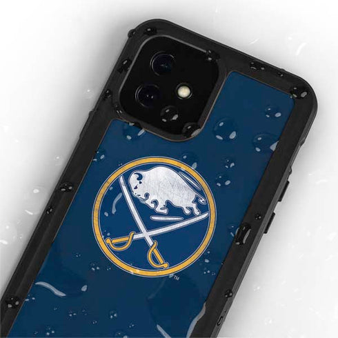 NHL Buffalo Sabres Distressed iPhone 12 Mini Waterproof Case