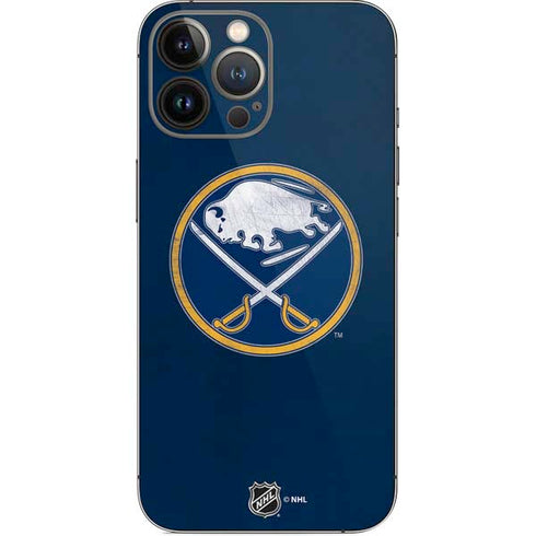 NHL Buffalo Sabres Distressed iPhone 13 Pro Max Skin