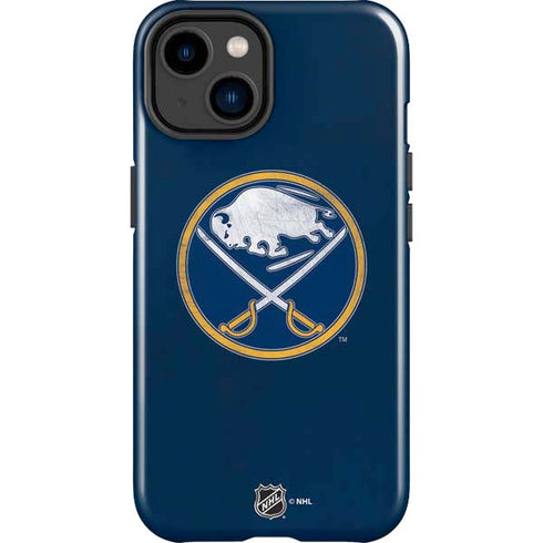 NHL Buffalo Sabres Distressed iPhone 14 Plus Impact Case