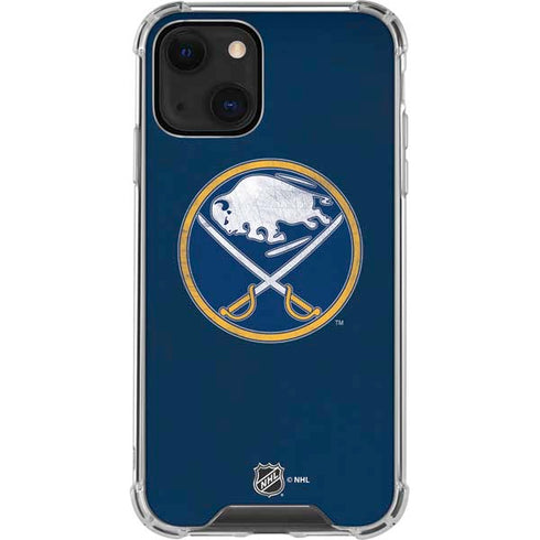 NHL Buffalo Sabres Distressed iPhone 14 Plus Clear Case