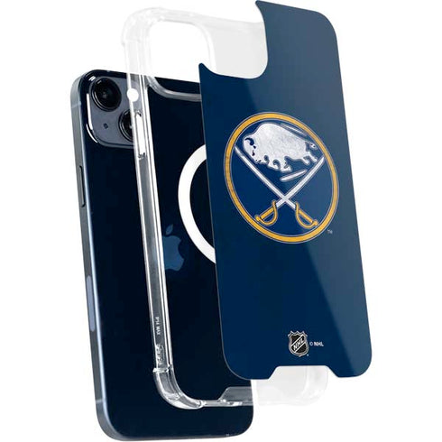 NHL Buffalo Sabres Distressed iPhone 15 Plus MagSafe Case