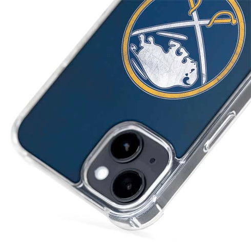 NHL Buffalo Sabres Distressed iPhone 15 Plus MagSafe Case