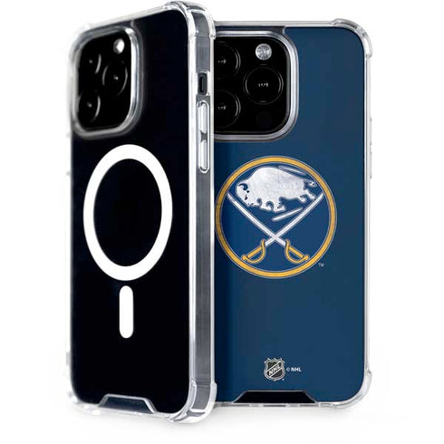 NHL Buffalo Sabres Distressed iPhone 15 Pro MagSafe Case