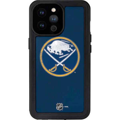 NHL Buffalo Sabres Distressed iPhone 14 Pro Max Waterproof Case