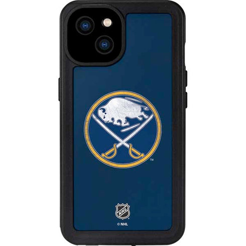 NHL Buffalo Sabres Distressed iPhone 15 Plus Waterproof Case