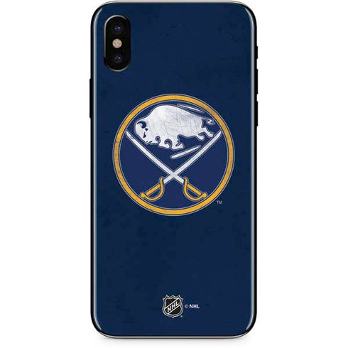 NHL Buffalo Sabres Distressed iPhone X Skin