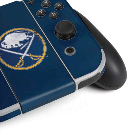 NHL Buffalo Sabres Distressed Nintendo Switch OLED (2021) Skin