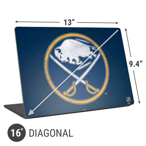 NHL Buffalo Sabres Distressed Universal Laptop 16in (13 x 9.4in) Skin