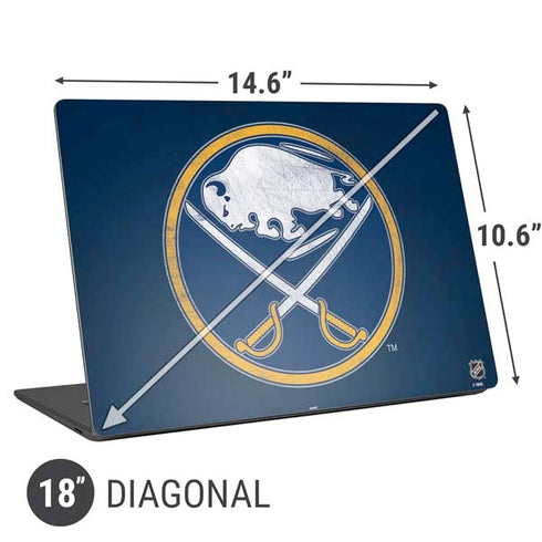 NHL Buffalo Sabres Distressed Universal Laptop 18in (14.6 x 10.6in) Skin