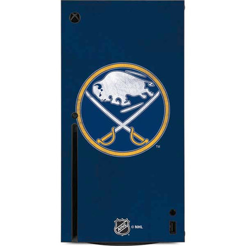 NHL Buffalo Sabres Distressed Xbox Series X Console Skin