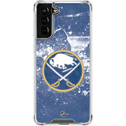 NHL Buffalo Sabres Frozen Galaxy S21 FE Clear Case